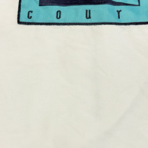 Vintage 90s Nike Challenge Court Tennis Jacket Mens Medium White Windbreaker Zip - Picture 9 of 15